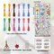 6 Pcs Flower Cross Stitch Bookmark Kit for Beginner with Backing Felt Floss Instruction Sunflowers Tulip DIY Stamped Embroidery Bookmark Kit for Starter Adults Book Lovers